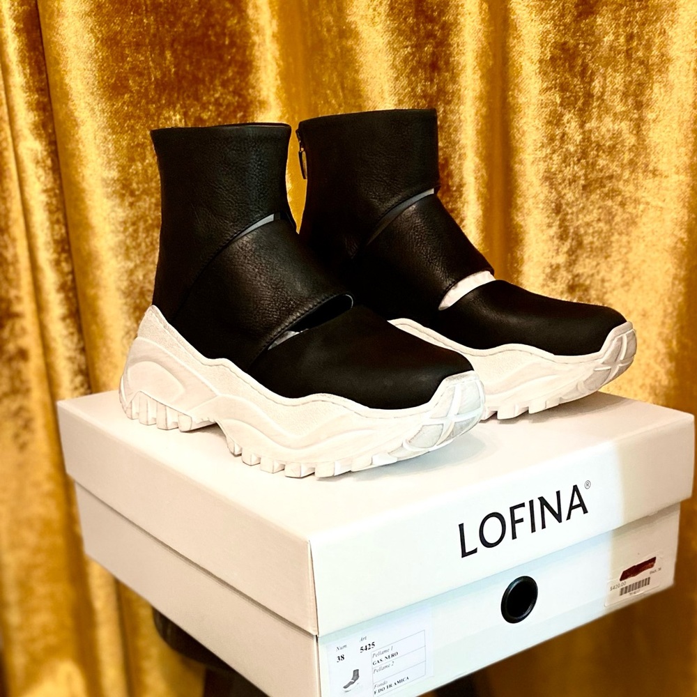 Black and White Ankle Booties